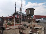 Water tower and depot replica at the museum